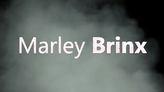 Marley Brinx Is Ready To Make A Sexual Clip As She Struts Her Stuff In The Dark. Her Medium Titted