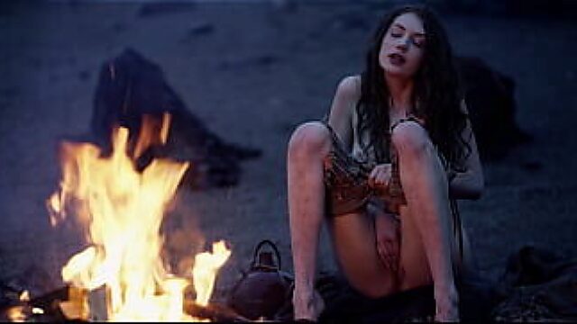 Fantasy Baremaidens - Campfire Heat