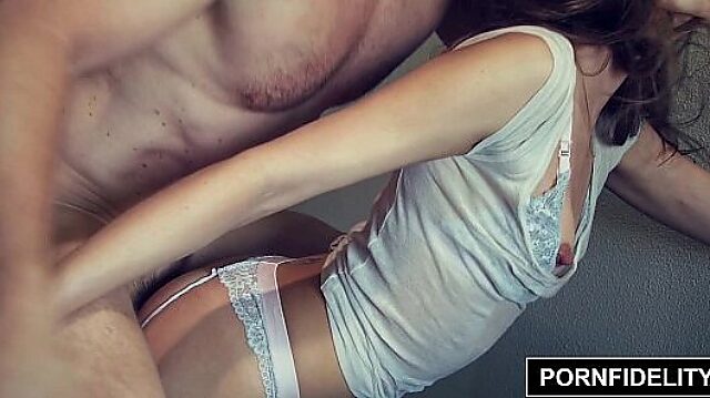 Riley Reid's Rough Creampie Ejaculation