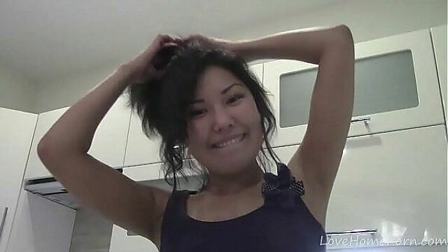 Naked Solo Asian Babe Dazzling In The Shower