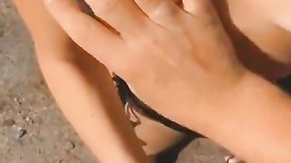 Nasty Outdoor Fuck & Creampie All Over Cock