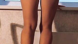 Stripper Slut With Long Legs Sucks Dick After Party - Vertical Video - Homemade