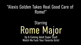 Thick Blonde Alexis Golden Sucks And Fucks Hung Rome Major