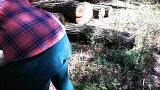 Whipping Naked Pussy On Public Trail