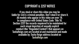 Tantalizing Tits Tasha Reign Oiled Up & Black Cock Drunk
