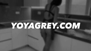 Kitchen Sex With Horny Maid Yoya Grey - Pov Sex