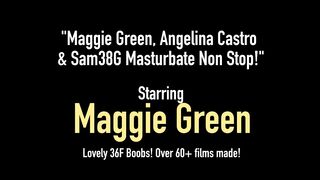 Maggie Green, Angelina Castro & Sam38G Masturbate Non Stop