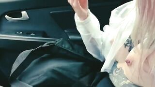 Undressed Topless In The Car (Drivers Look At My Boobs) 2 Part