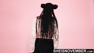 Sheisnovember Behind The Scenes Photo Shoot With Black Ass And Pussy Flashing Upskirt
