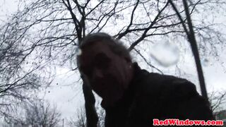 Dutch Prostitute Sucking Tourist Before Sex