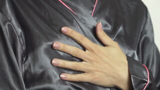 Teen Bitch Playing With Tits, Real Masturbation Orgasm