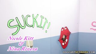 Nicole Kitt And Nina Rivera Discover Gloryhole