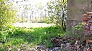 His Cum Is A Great Lube For My Strapon! Pegging In An Abandoned Building