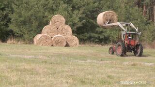 Sexy Farmer Girl Gets Her Tight Butt Fucked Hard Outdoors