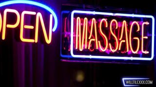 Slutty Redhead Gets A Massage And Succumbs To Bbc Masseuse Will Tile