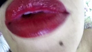 I Beg Him To Come In My Mouth With Red Lipstick… A Very Tasty Cumshot