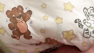 Wife Pees Her Diaper With My Hand Against It:)