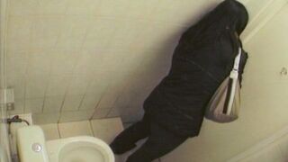 Voyeur Spying On Girls Pissing In Public Toilet