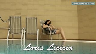Loris Blackhaired Swirling In The Pool