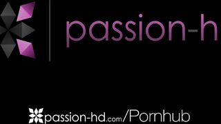 Passion-Hd Two Petite Brunettes Share Cock In Threesome