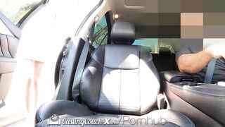 Castingcouch-X Car Foreplay Seals The Deal For Skye Blue
