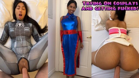 Watch Hayleyxyz Try On Cosplays And Get Fucked Hard In Doggystyle Pov