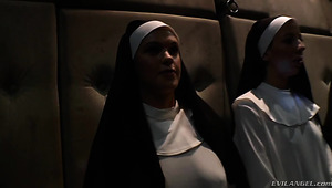 Sinful Nuns With Juicy Bubble Asses Are Ready For Anal Dilation And Masturbation