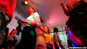 Perfectly Packed Whores Go Nuts While Riding Stiff Dicks In The Club